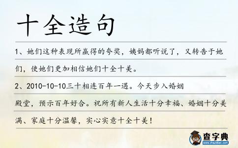 十全造句