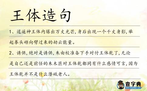 王體造句