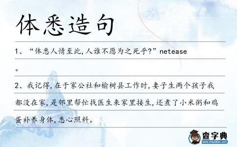 體悉造句