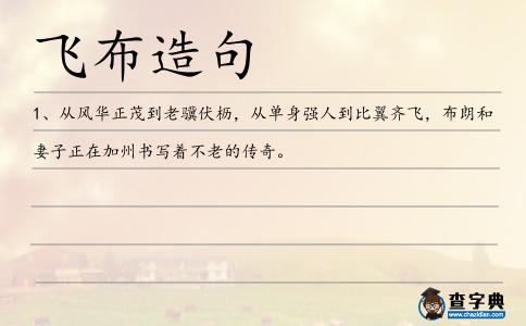 飛布造句
