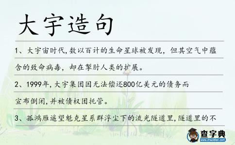 大宇造句
