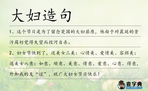 大婦造句