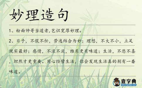 妙理造句