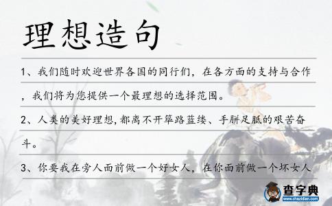 理想造句