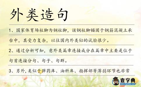 外類造句