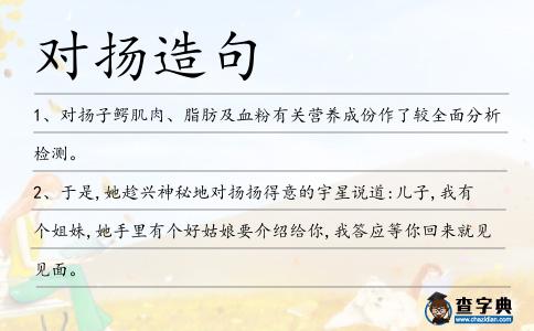 對揚造句