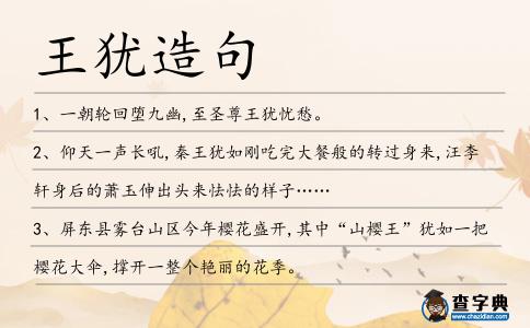 王猶造句