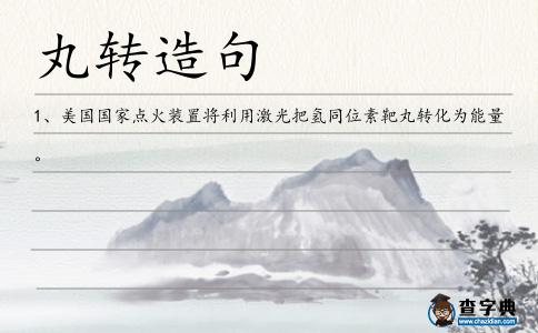 丸轉(zhuǎn)造句