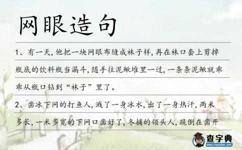 網(wǎng)眼造句
