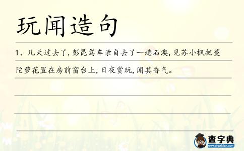 玩聞造句