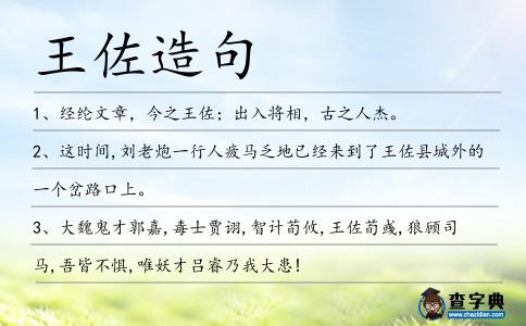 王佐造句