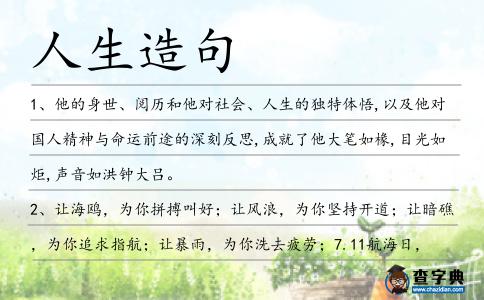 人生造句