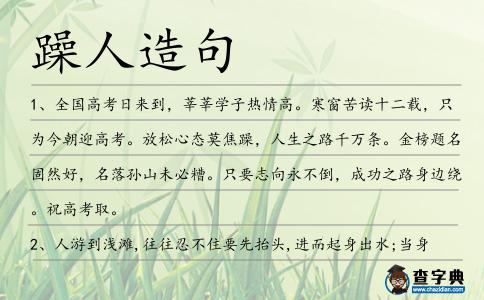 躁人造句