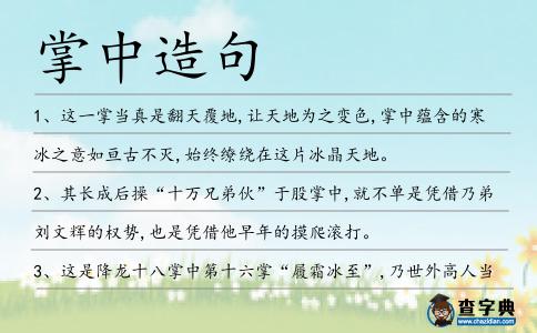 掌中造句