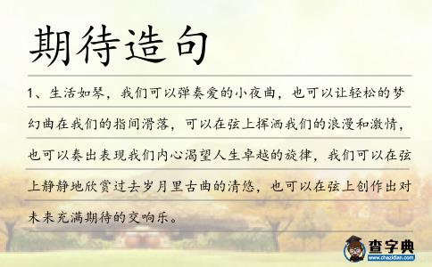 期待造句
