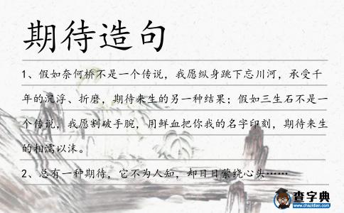 期待造句