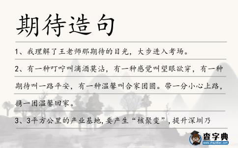 期待造句