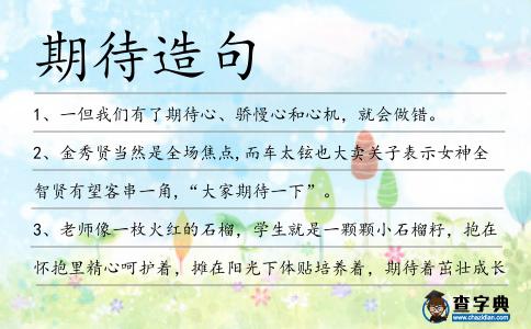 期待造句