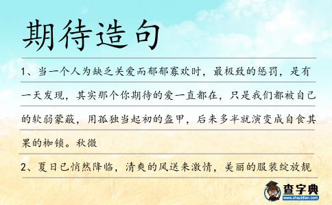 期待造句