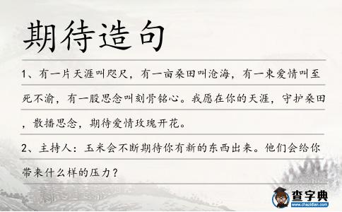 期待造句