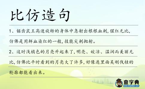 比仿造句