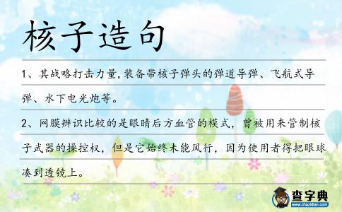 核子造句