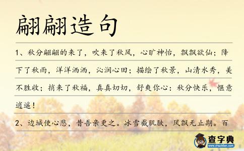翩翩造句