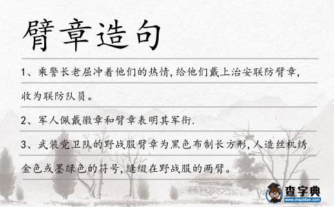 臂章造句