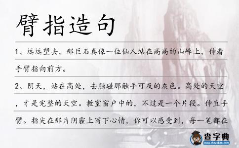 臂指造句