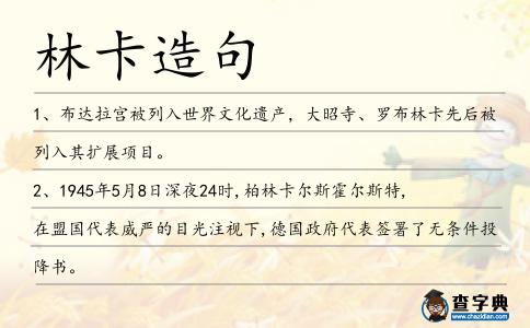 林卡造句