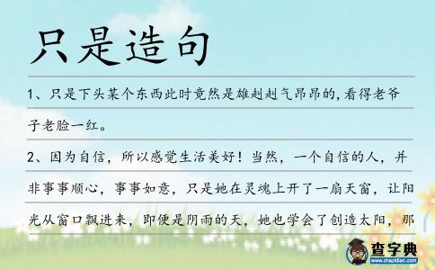 只是造句