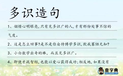 多識造句