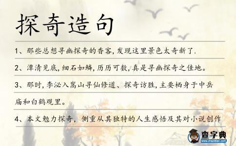 探奇造句