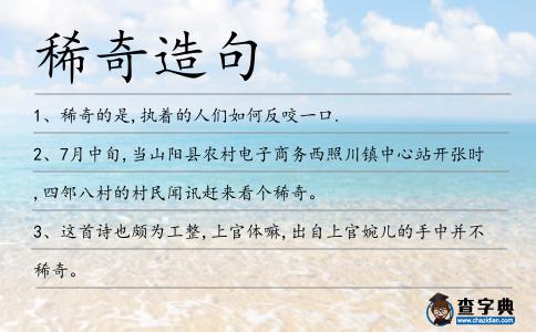 稀奇造句