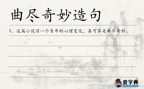 曲盡奇妙造句