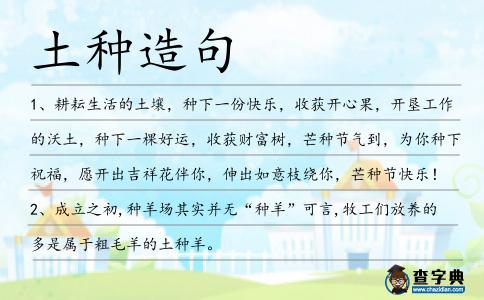 土種造句