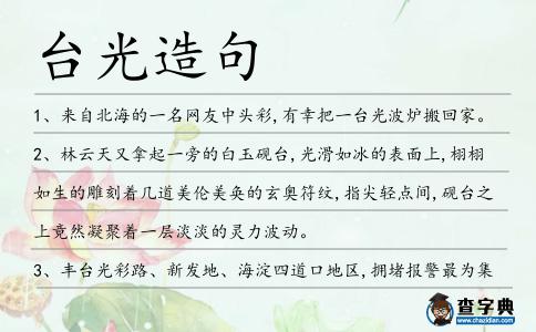 臺光造句