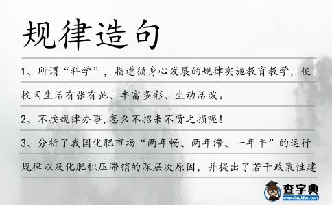 規律造句