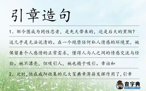 引章造句