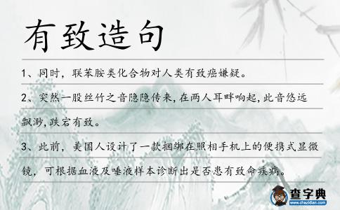 有致造句