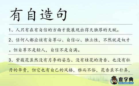 有自造句