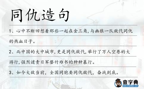 同仇造句