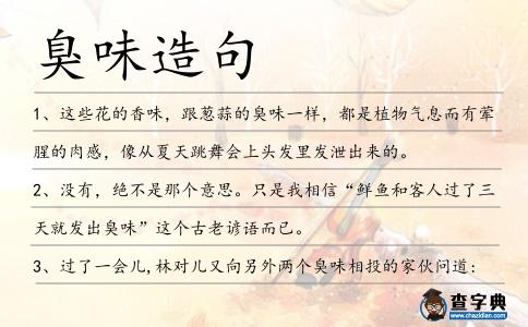 臭味造句