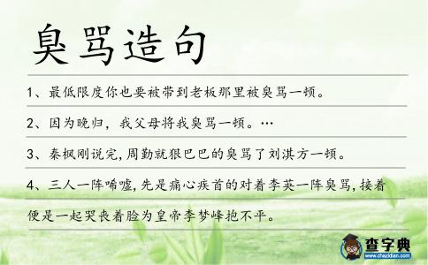 臭罵造句