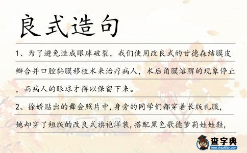 良式造句
