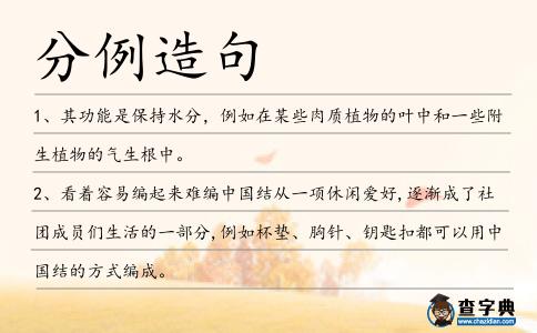 分例造句