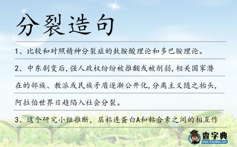分裂造句