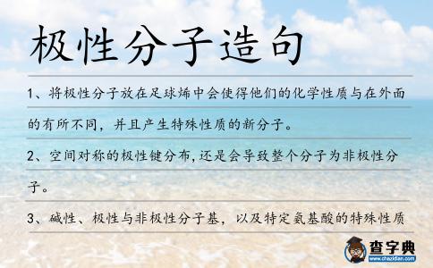 極性分子造句