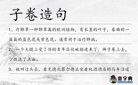 子卷造句