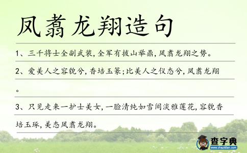 鳳翥龍翔造句